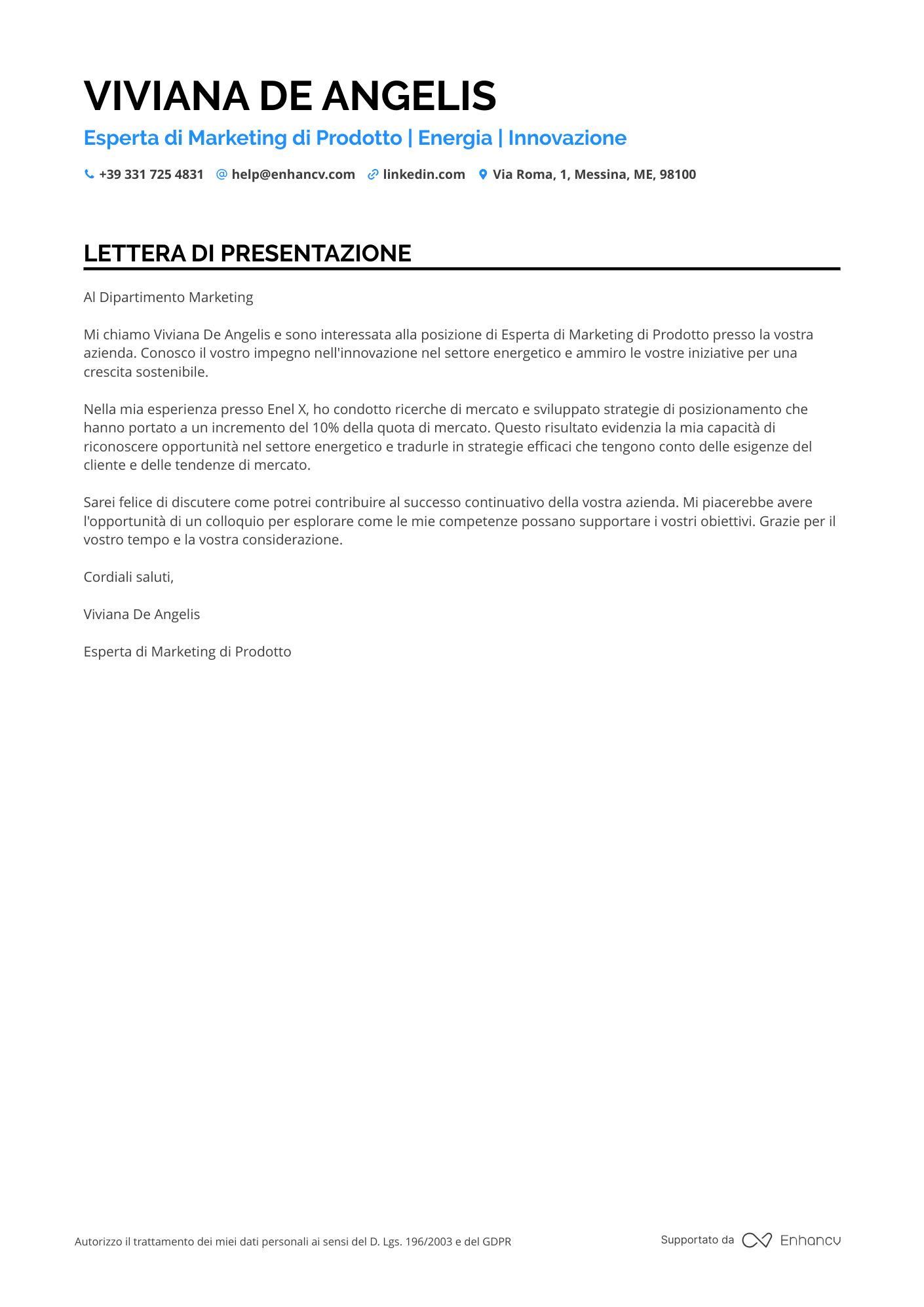 Responsabile del Marketing