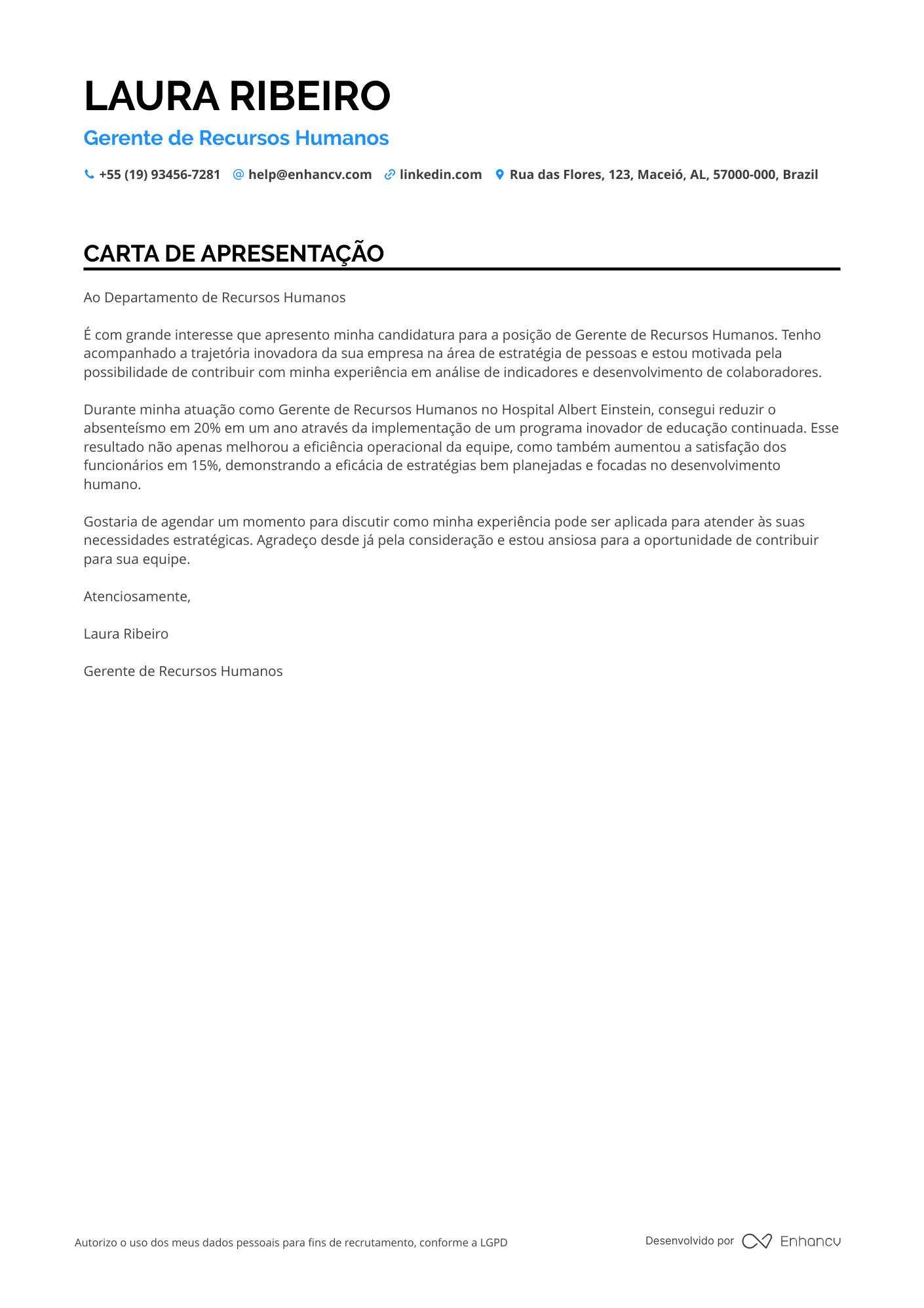 Gerente de Recursos Humanos