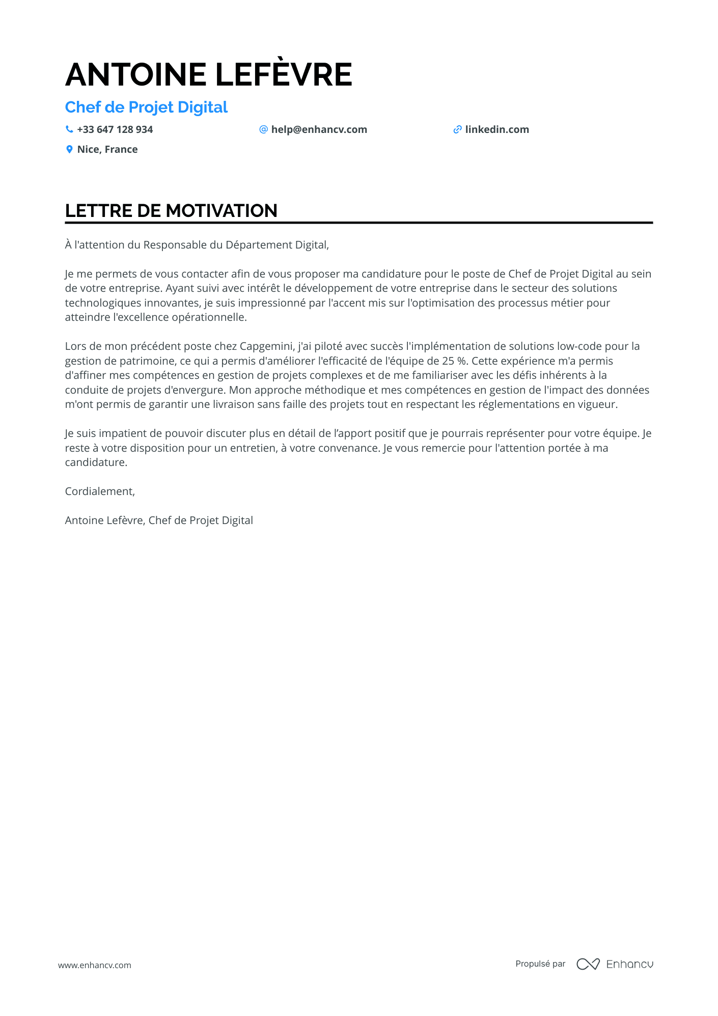 Chef de Projet en Développement Durable
