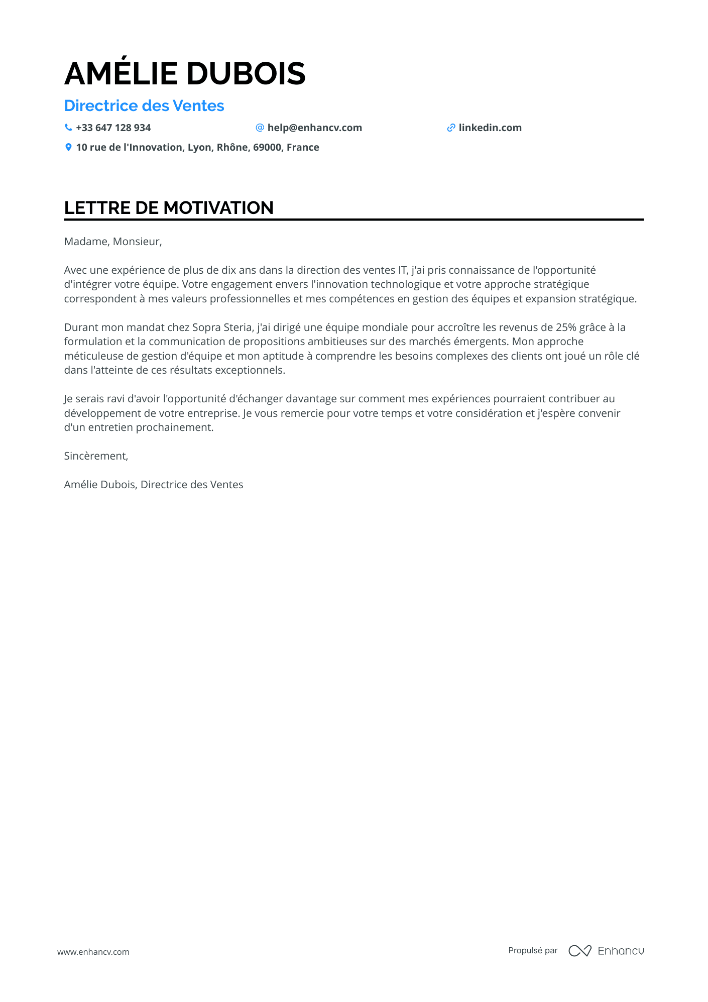 Directeur Commercial de Zone