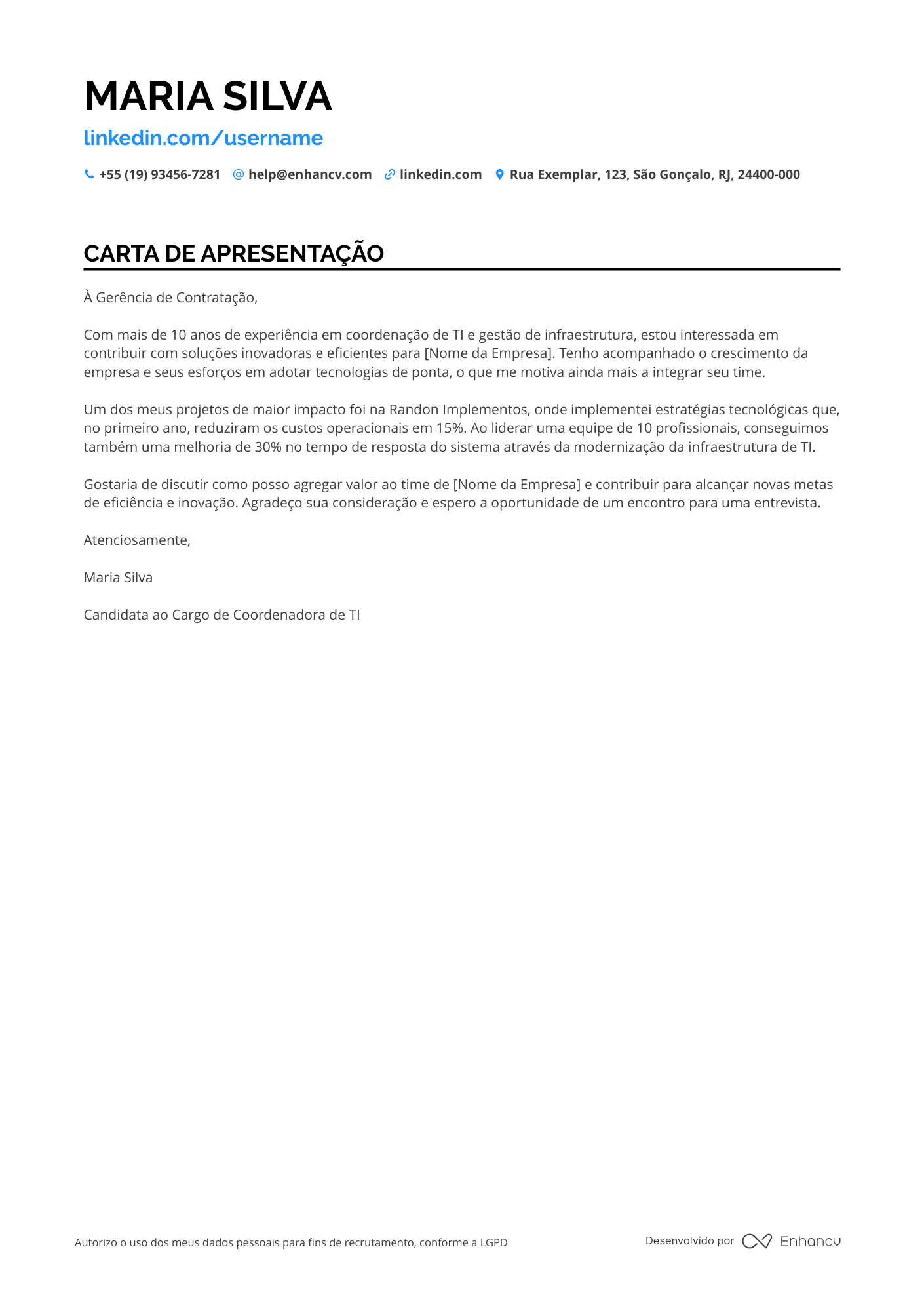 Coordenador de TI
