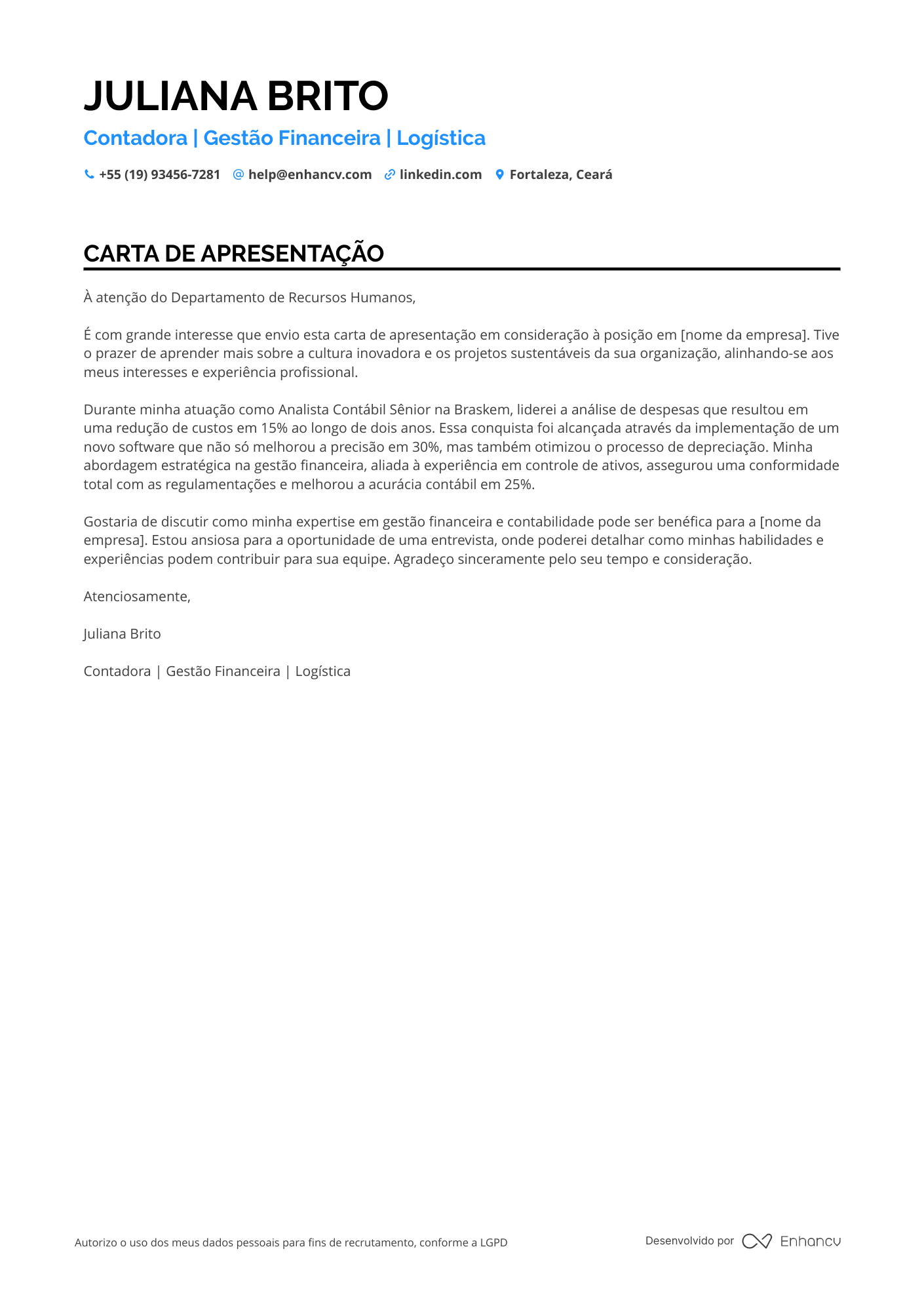 Analista Contábil de Operações
