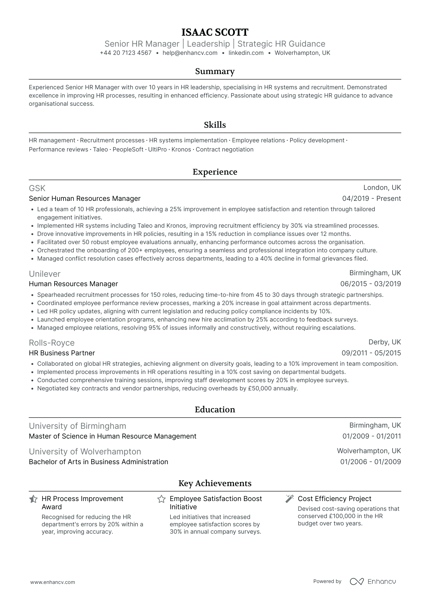 Senior HR Manager