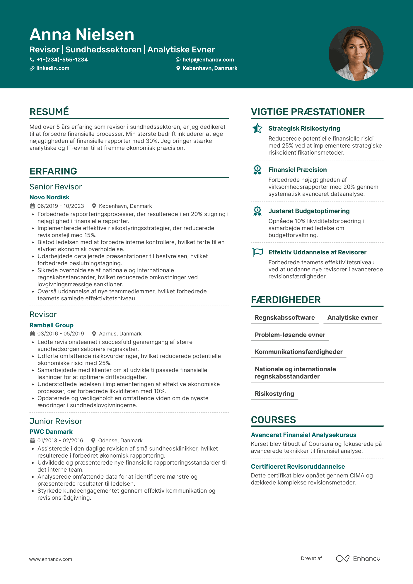 CV til Revisor i sundhedssektoren