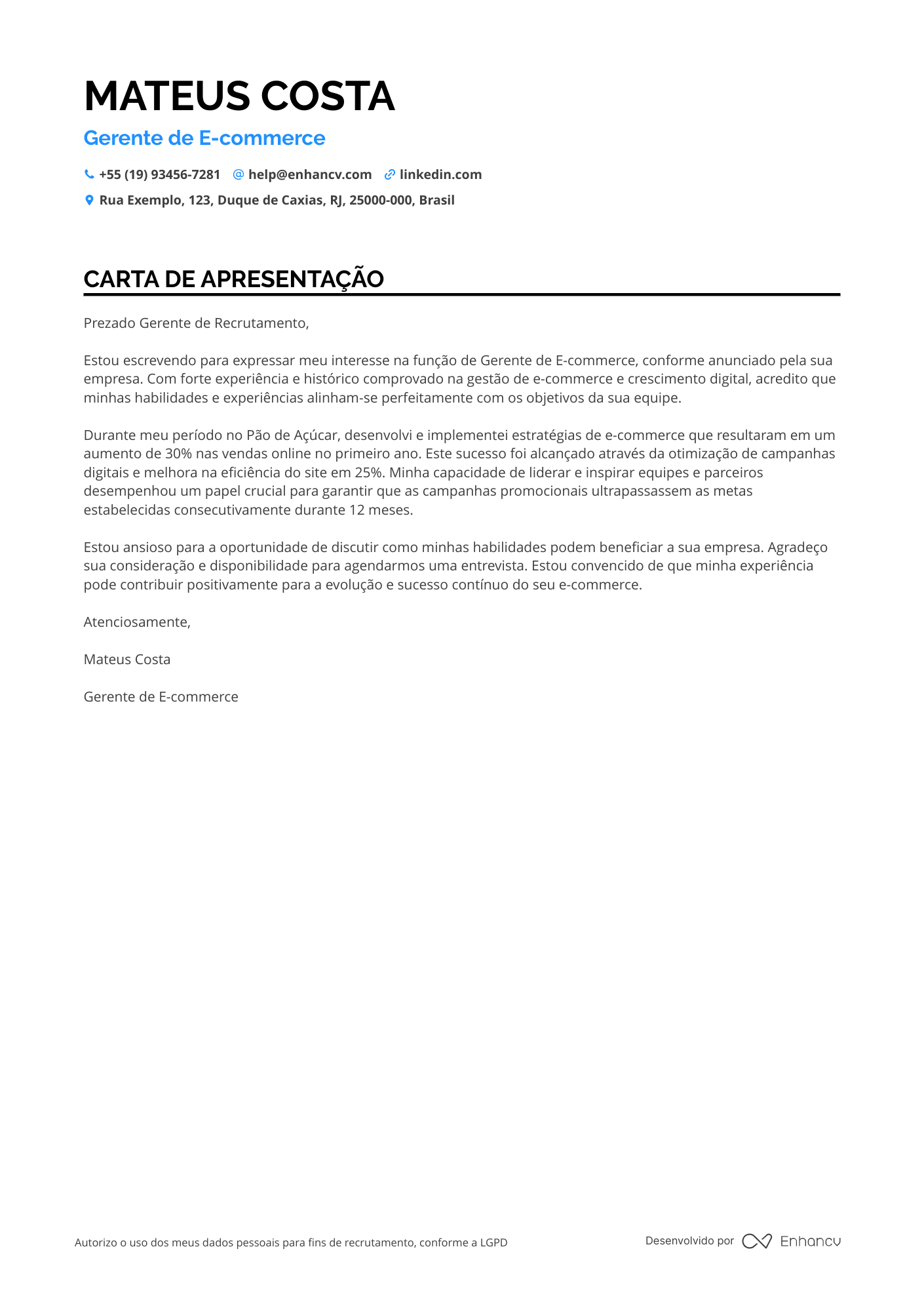 Gerente de Produto de E commerce