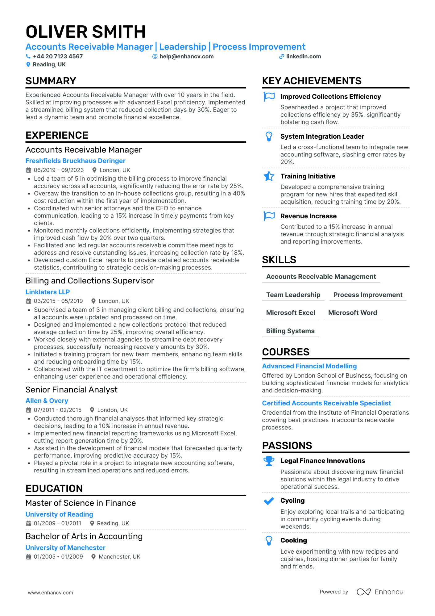 Accounts Receivable Operations Manager