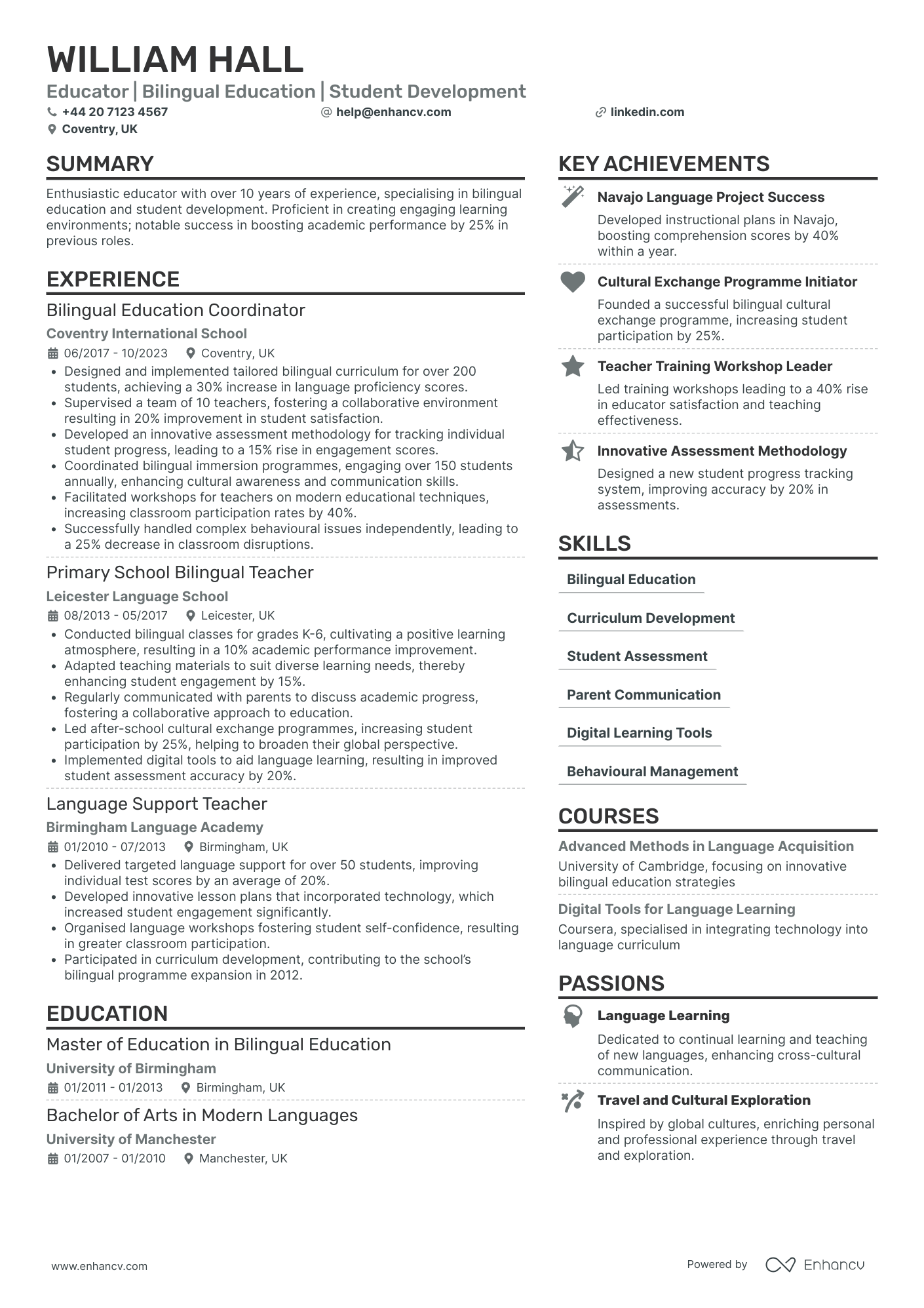 Preschool Teacher in Bilingual Education