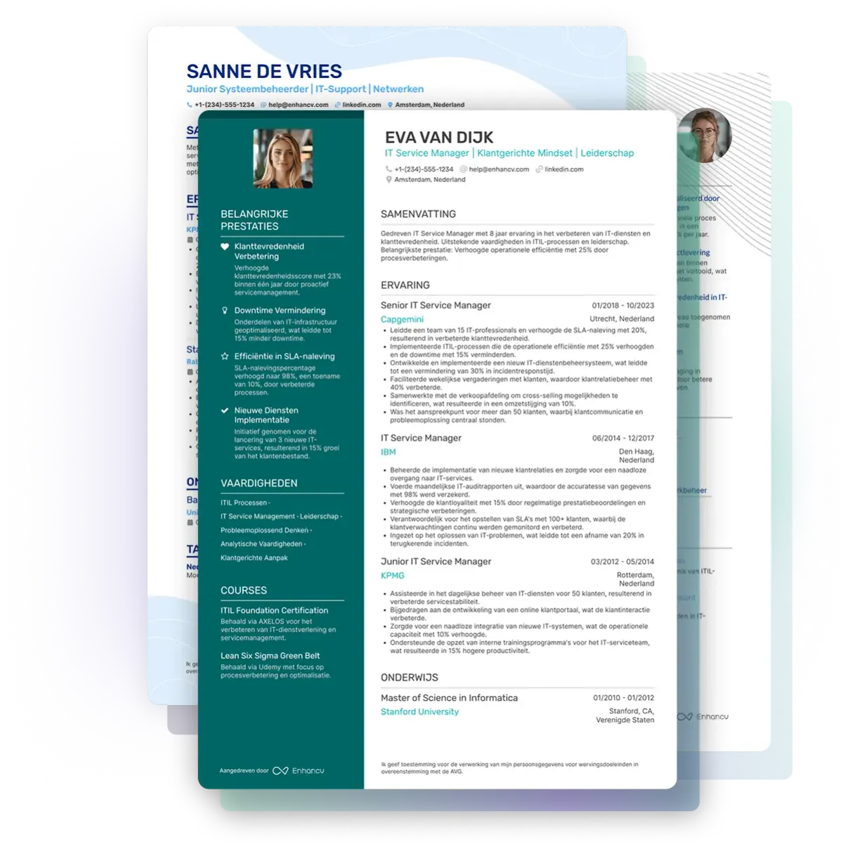 Jouw LinkedIn gegevens in CV