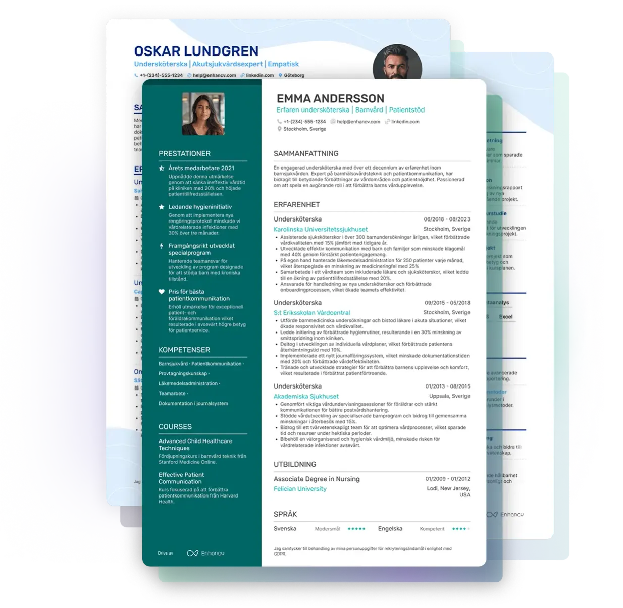 Din LinkedIn data i CV