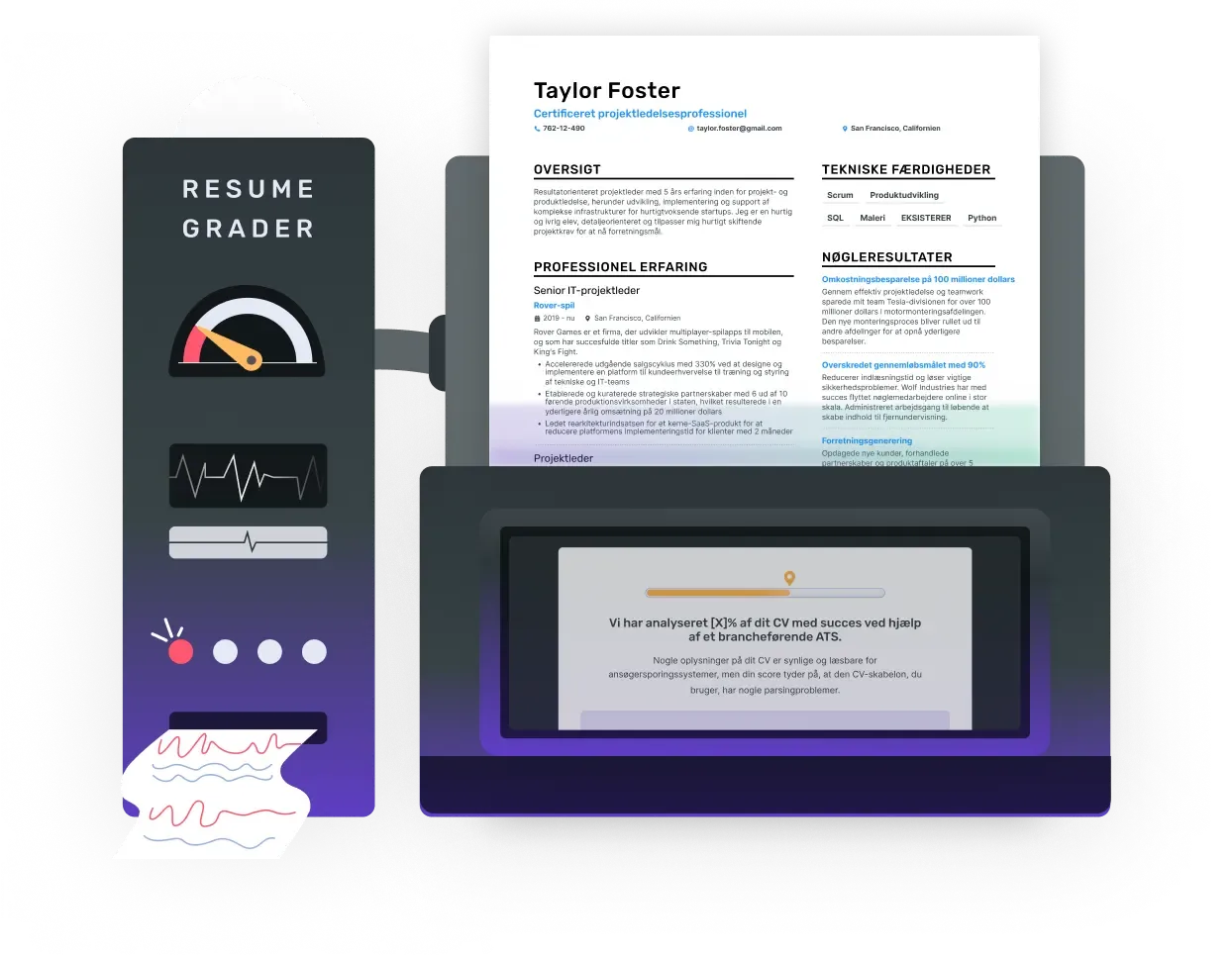 Enhancv's CV Checker evaluates using a dual system
