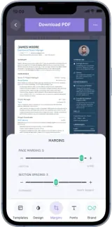 Enhancv on a phone