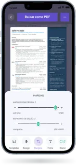 Enhancv em um celular