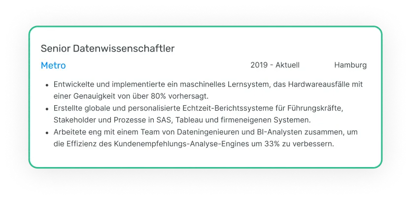 Lebenslauf Vorlage