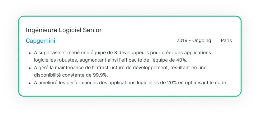 Modèle de CV