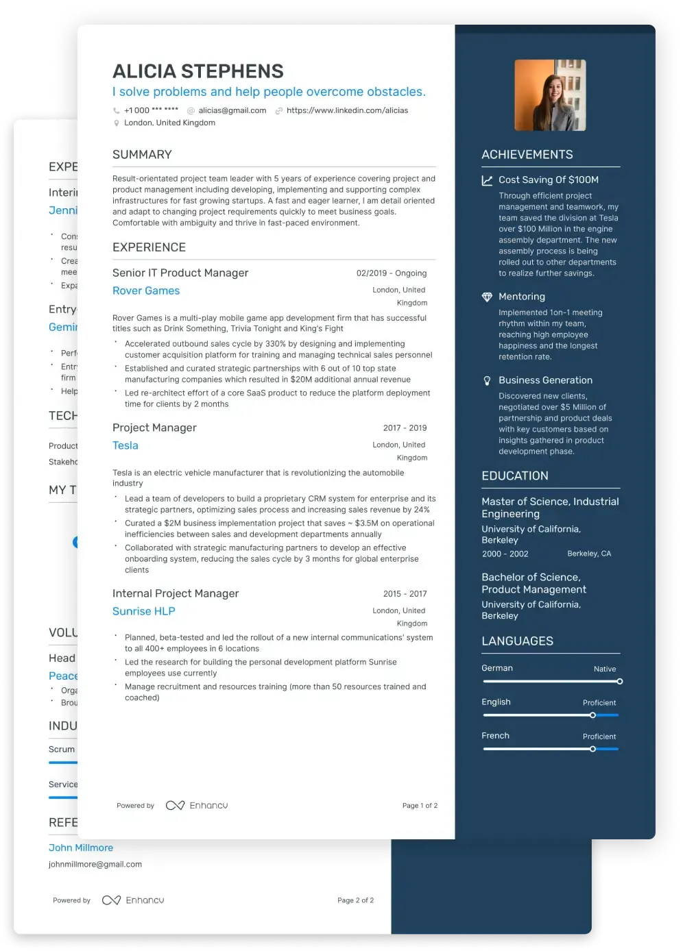 CV example
