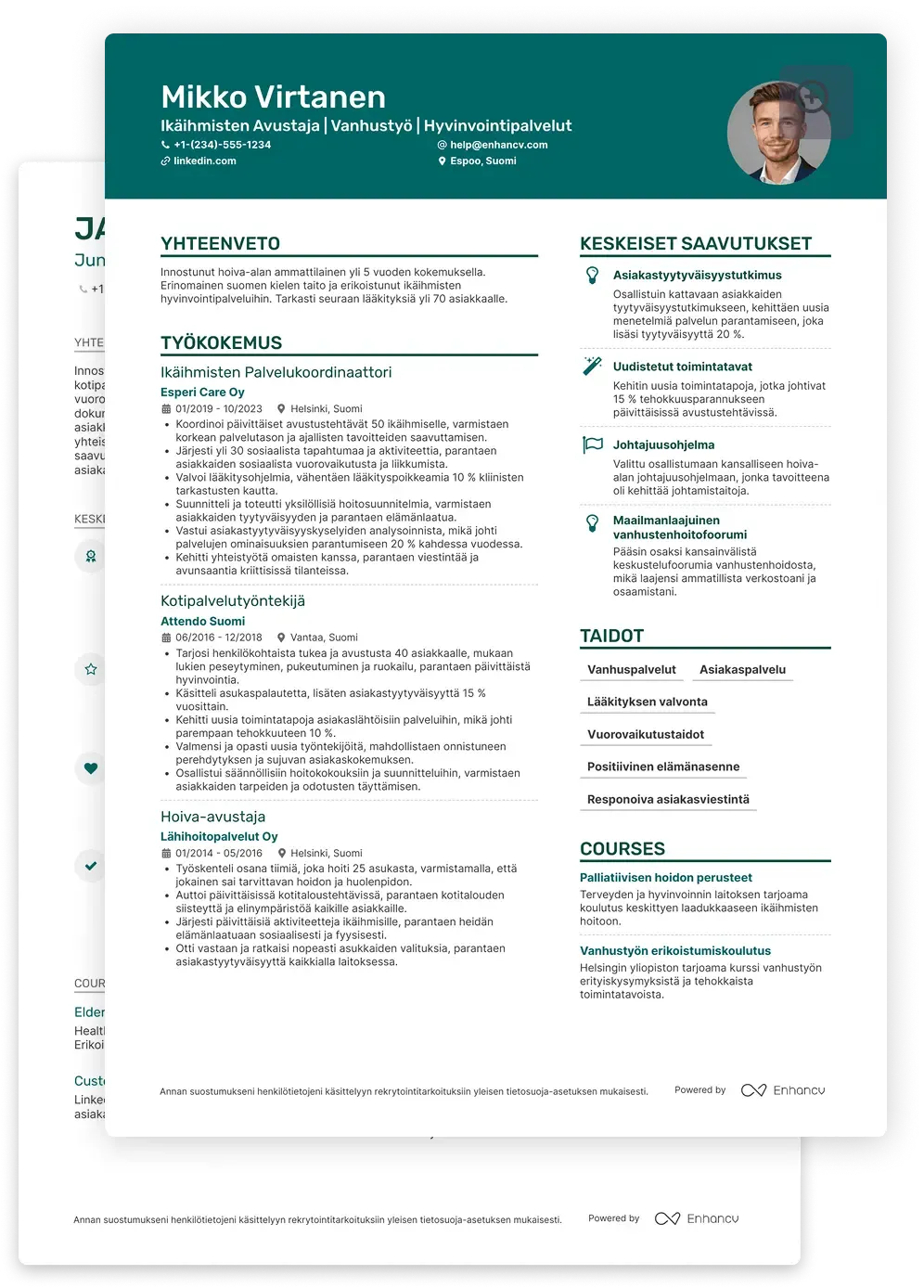 CV esimerkki