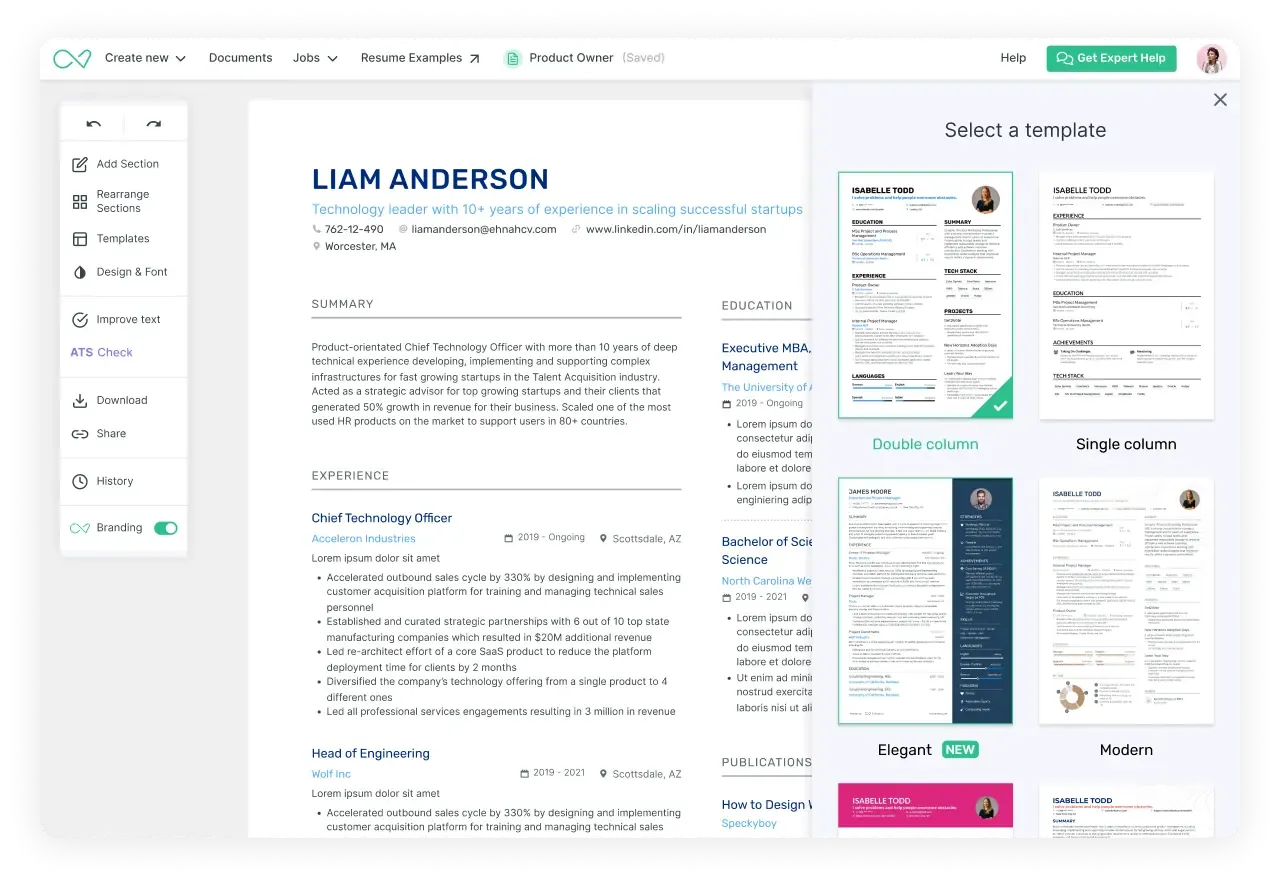 Enhancv CV Builder