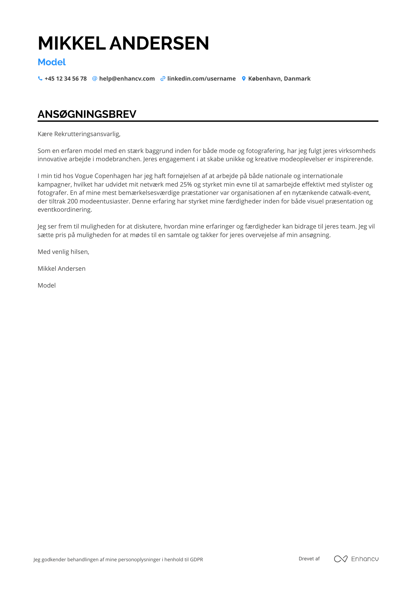 cover letter examples
