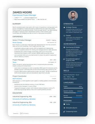 Enhancv CV
