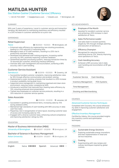 Cashier CV Examples & Guide for 2026