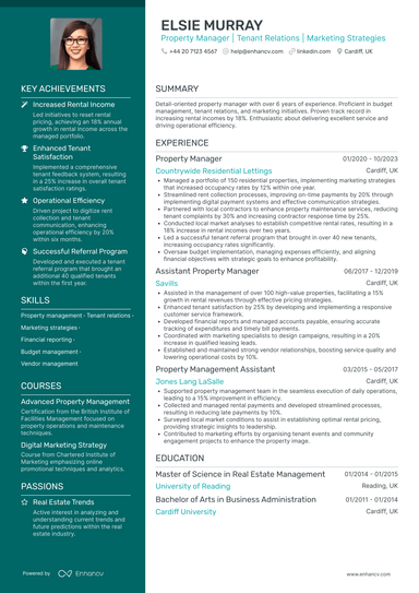 Property Manager CV Examples & Guide for 2026