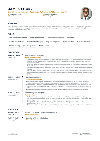 Content Manager CV Examples & Guide for 2026