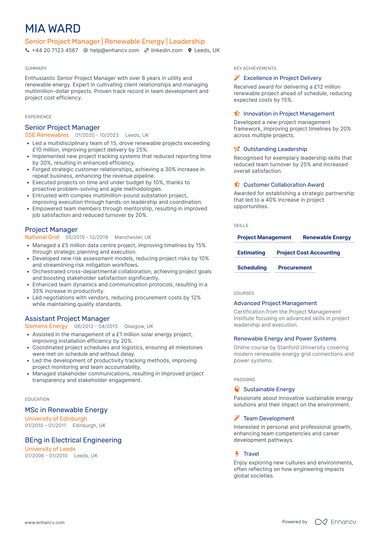 Senior Project Manager CV Examples & Guide for 2026