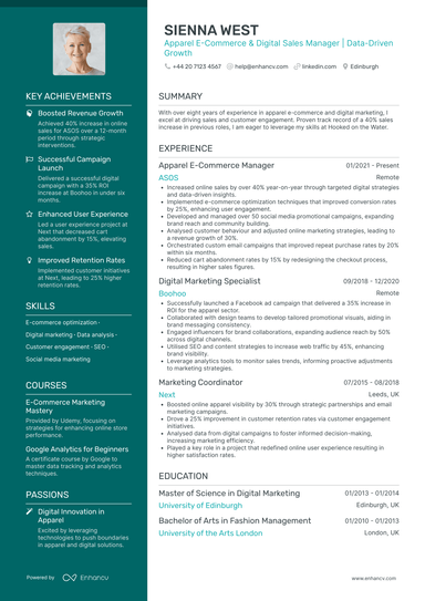 Digital Marketing Manager CV Examples & Guide for 2026