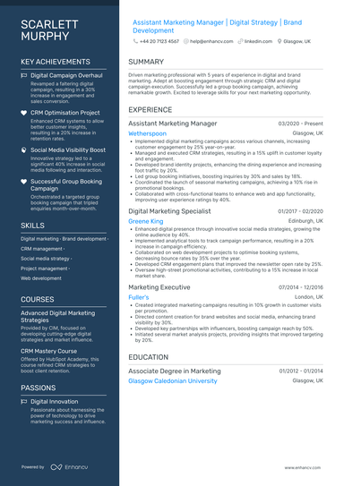 Assistant Manager CV Examples & Guide for 2026