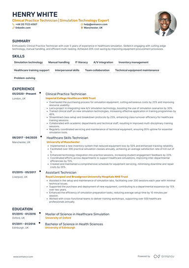 IT Technician CV Examples & Guide for 2026