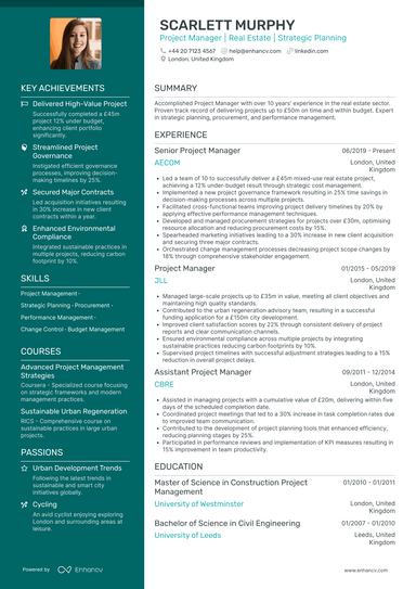 Project Manager CV Examples & Guide for 2026
