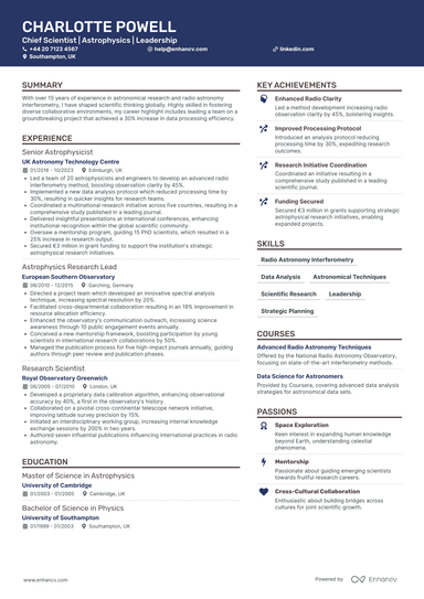 Scientist CV Examples & Guide for 2026