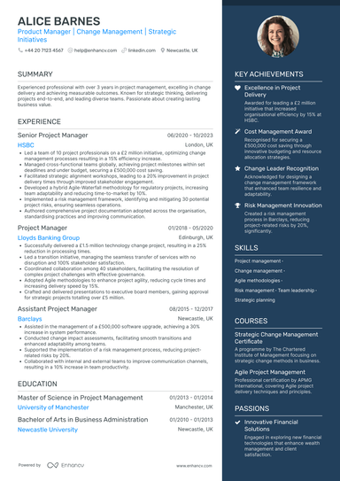 Product Manager CV Examples & Guide for 2026