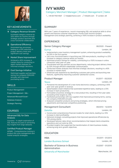 Category Manager CV Examples & Guide for 2026