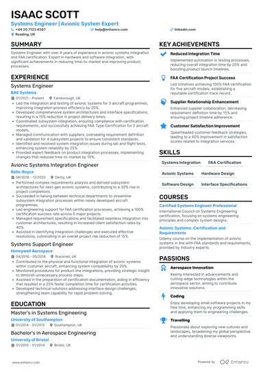 Aerospace Engineering CV Examples & Guide for 2026