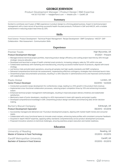 Product Manager CV Examples & Guide for 2026