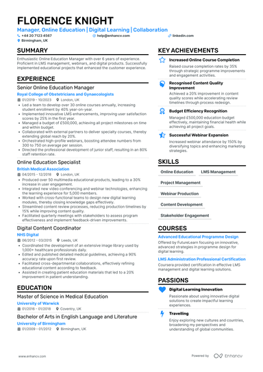 Risk Manager CV Examples & Guide for 2026