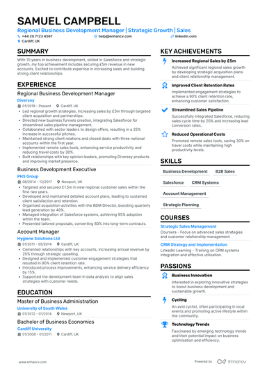 Business Development CV Examples & Guide for 2026