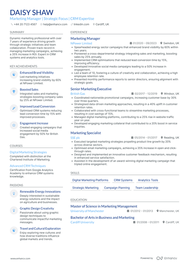Creative Marketing CV Examples & Guide for 2026