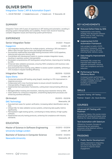 Software Tester CV Examples & Guide for 2026