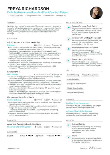 Event Planner CV Examples & Guide for 2026