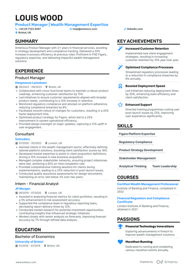 Product Manager CV Examples & Guide for 2026