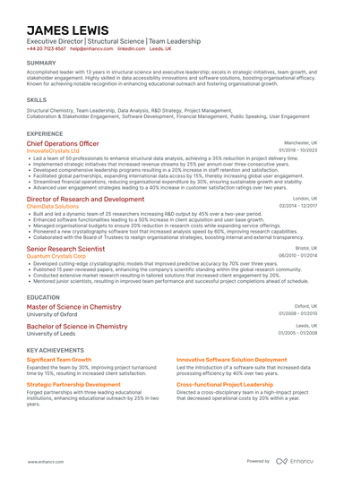 Executive Director CV Examples & Guide for 2026