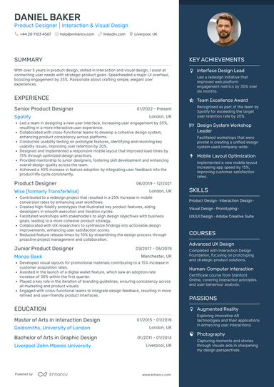 Product Designer CV Examples & Guide for 2026