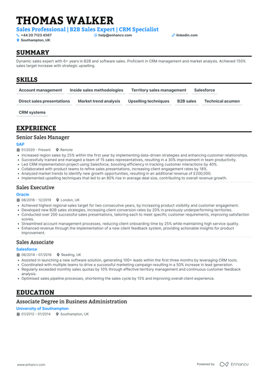 Sales Assistant CV Examples & Guide for 2026