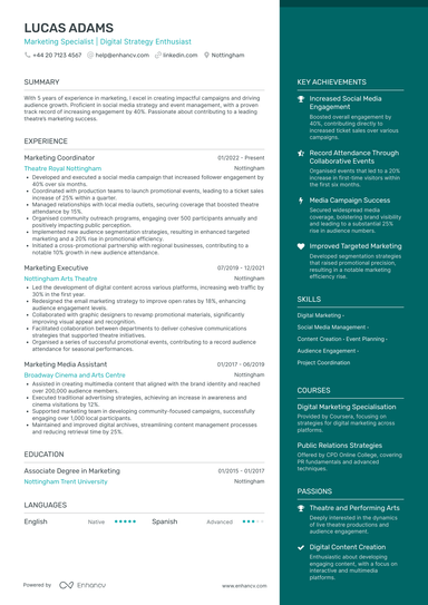 Marketing Assistant CV Examples & Guide for 2026