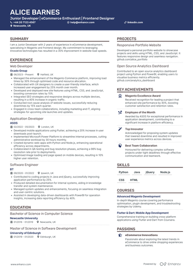 Python Developer CV Examples & Guide for 2025