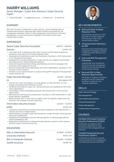 Risk Manager CV Examples & Guide for 2026