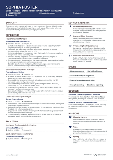 Sales Manager CV Examples & Guide for 2026