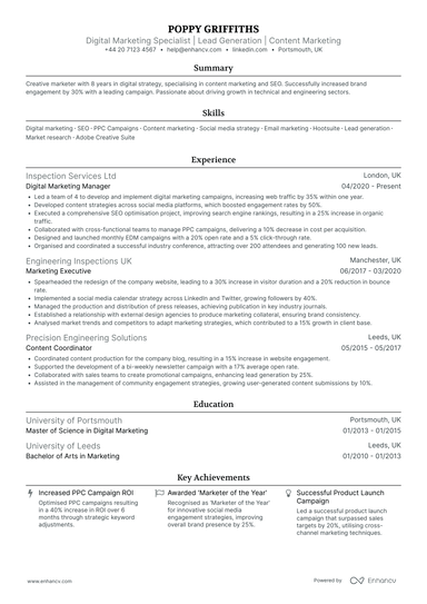 Social Media Marketing CV Examples & Guide for 2026